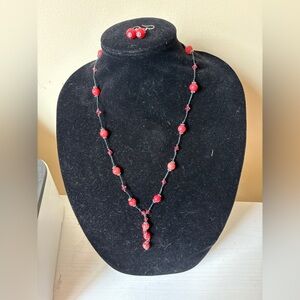 Coral Jewelry Set